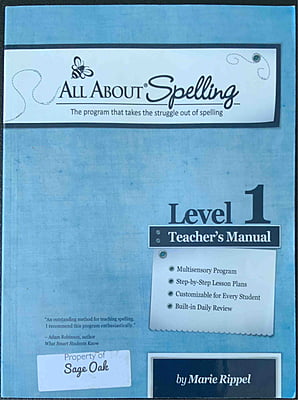 All About Spelling: Level 1- Teacher's Manual