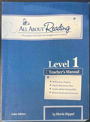 All About Reading Level 1 Teacher's Manual - Color Edition