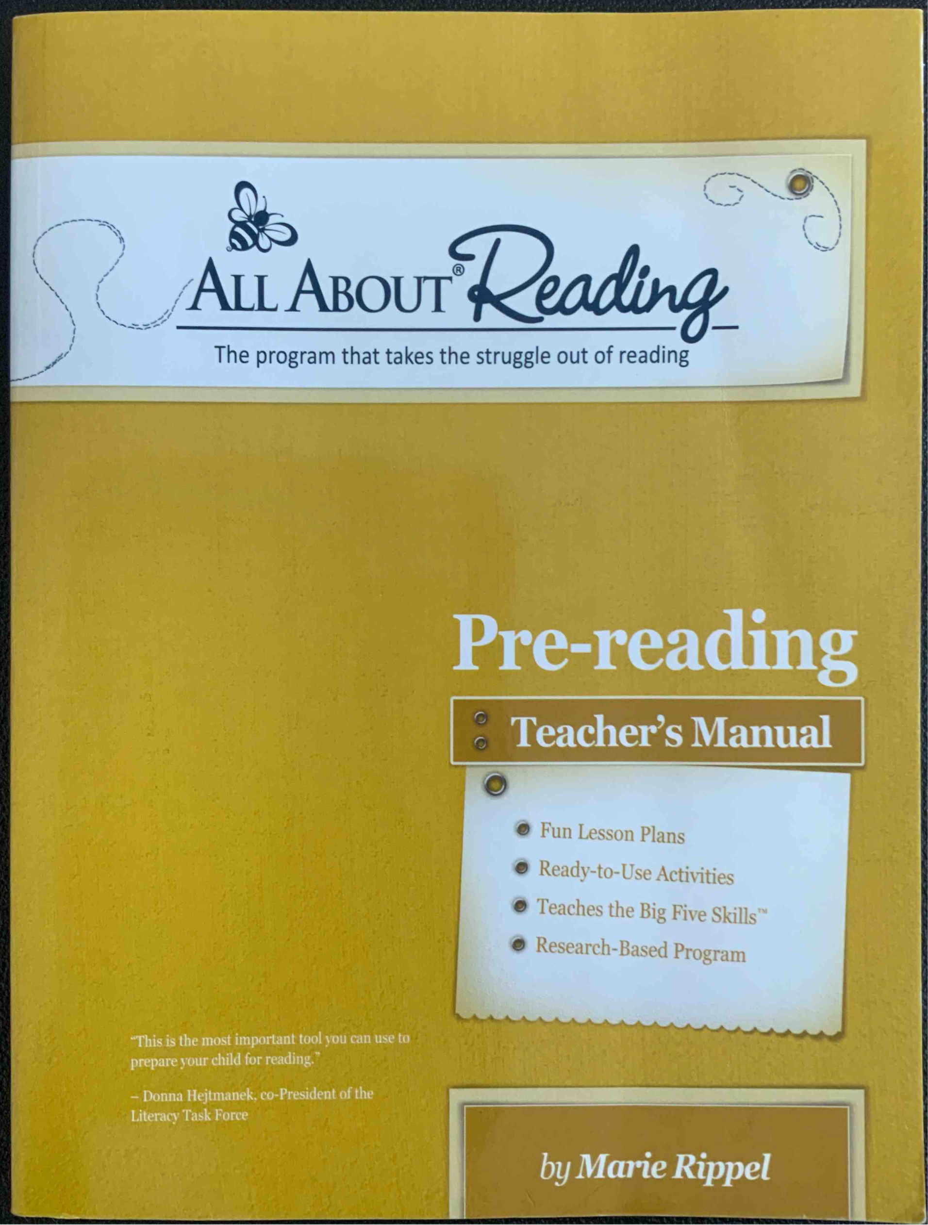 All About Reading Pre-Reading Teacher's Manual